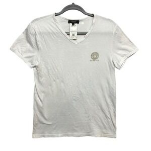 Versace T-Shirt Mens Size 3 XS US White Short Sleeve Medusa Made in Italy